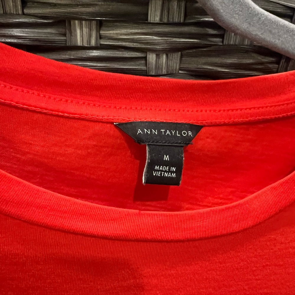 Ann Taylor Red T-Shirt
